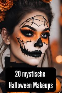 Hier findet ihr 20 mystische Halloween Makeups und tolle Ideen für ein gruseliges Kostüm. Im Link sind viele weitere Inspirationen! Diese Bilder wurden von Julia May mit KI von Canva erstellt. #halloween #makeup #horror #mystisch #grusel #gruselig #schminke #tipps #ideen #kostüm #kostüme #fasching #facepainting #bodypainting #körperbemalung #gesichtsbeamlung #frau #portrait #portraits spinnen totenkopf spinnennetz #lacatrina #mexikanisches #totenfest #mystisch