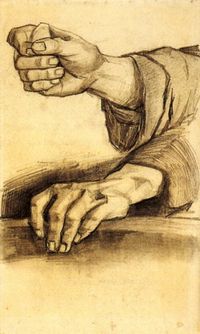 Henri Two Hands, 1885, Vincent van Gogh