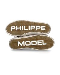 Sneakers Uomo Philippe Model Paris In Pelle Bianca, Back Azzurro cod. PRLU XP01 | eBay