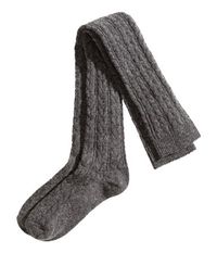 Over the Knee Cable Knit Socks - H&M