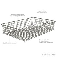 Williston Forge Stowaway Metal General Basket & Reviews | Wayfair