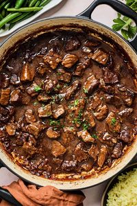 Beef Tips & Gravy {Dutch Oven Recipe} - Grandbaby Cakes