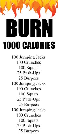 Burn 1000 Calories Workout at Home A Day - Do you want a fiery 1000 calorie workout plan? Here is one you can do to melt 1000 calories a day per session!