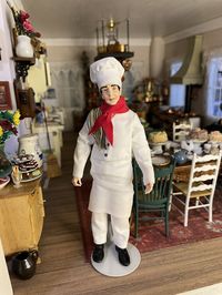 Marcia Backstrom Chef Doll, Vintage Artisan Dollhouse Miniature, 1/12 Scale  | eBay