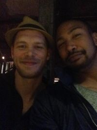 Joseph Morgan and Charles Michael Davis