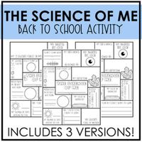 The Science of Me I Back to School Activity I Get to Know You Coloring Page