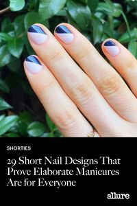 You don't need long nails to be able to go wild with nail art — these are 29 rad examples from Instagram that show short nails with amazing manicures. Get all the short-nail inspiration you need. Photo courtesy of Olive & June