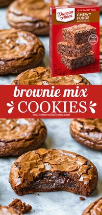 These brownie mix cookies are made with a store-bought fudge brownie mix so they are super easy to make. Let's bake some together!