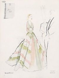 Carven P/E 1946 "Extase". Illustration de Bernard Blossac.