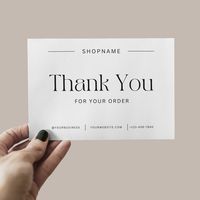 Elevate your packaging game with Pearl – the perfect Canva Thank You Card Template for your handmade business! 🛍️ Show your customers some extra love and appreciation with a beautiful, customizable card that fits right into your package. 💌 ⠀ Whether you're selling handmade jewelry, crafts, or personalized goods, this template adds a special touch to every order. Simply download, customize, and print! 💖 ⠀ Make every unboxing experience memorable and leave a lasting impression on your customers...