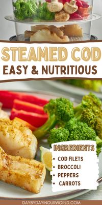 This cod dish is simple, delicious, and nutritious. It's a great way to get your daily dose of protein without spending hours in the kitchen. Steaming the cod makes it moist and tender while adding fresh vegetables gives it a healthy boost. Try this recipe tonight!