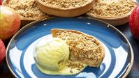 Apple Crumble Pie. 2 Amazing desserts in one dish, comfort food at its very best.