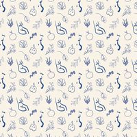 Matisse inspired seamless pattern 'Garden of Eden'.