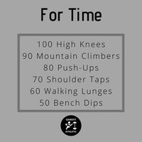 Workout | Fitness | Training on Instagram: “For Time! #highreps . . . #gamefit #athletic #workout #fortime #wod #wodoftheday #nogymneeded #fitfam #training #trainingmotivation…”