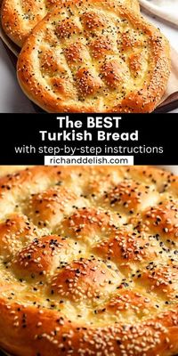 This Turkish bread is a traditional pide bread that is fluffy and super easy to make and comes together in 2 hours.