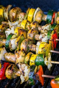 Grilled Moroccan Vegetable Skewers - NatashasKitchen.com