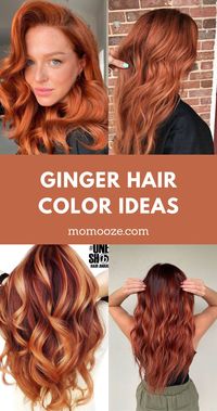 Dreaming of ginger hair color? Here are over 20 different hair color ideas for how to rock this gorgeous color! Hairstyles | Hair color ideas | Ginger hair | Ginger hair color ideas | Hair color trends | Trending Hairstyles | Hairstyles Inspiration | Pretty Hair