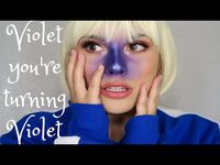 VIOLET BEAUREGARDE | Halloween Makeup Tutorial - YouTube