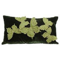 Introducing Butterfly Velvet Pillow in Green Two Tone – a luxurious accent for your home decor! Crafted from sumptuous velvet, this pillow features a captivating butterfly design in a delightful two-tone green palette. Its plush texture and vibrant colors