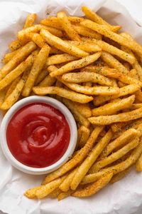 Season fresh or frozen fries using this delicious homemade french fry seasoning for the best flavor! #FrenchFrySeasoning