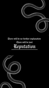 taylor swift reputation era🐍🖤