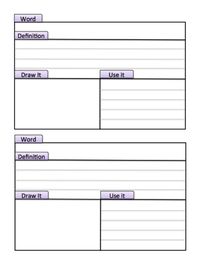 Vocabulary Journal- Make this page into a vocabulary book and use it all year!