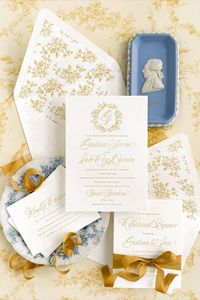 The Ophelia Suite is our go-to for the classic wedding. Expertly refined with a hint of Southern charm, it features a mix of elegant script lettering with traditional serif that is typeset to perfection. This timeless suite is designed to accommodate any wreath, crest, custom artwork, and monogram from our selection, and will be treasured for years to come.