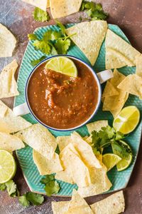 Blender Salsa - Easy Homemade Salsa Recipe - The Cookie Rookie®