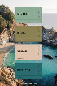 deep color palette, northern california coastal colors, costal color palette