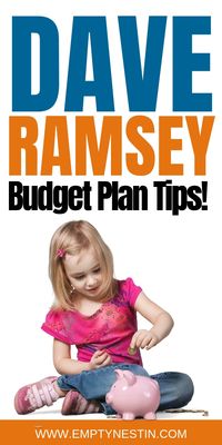 Dave Ramsey Budget Tips 2: Budgeting made easy with these budget plan tips! In the world of personal finance, Dave Ramsey has made a name for himself. This money guru has been telling us for years that the key to improving your financial situation is to pay off debt fast and live below your means. This article will outline nine Dave Ramsey budget tips that will help you to pay off your debt quick.