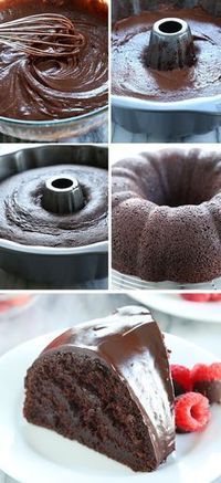 This crazy cake is a gluten free chocolate cake made with no eggs, no butter and no chopped chocolate—but it's still super moist and tender. Find out just how this simple cake is done! glutenfreeonashoe...