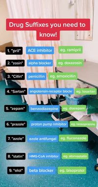 Drug suffixes Follow us to learn pharmacology 💊 #pharmacology #medstudent #medicalschool #studygram #studyhard #studystrategies #medschooltips #medicine #premed #studyinspiration #studytime #medlife #medicinestudent #studygoals #medicationmaster #pharmacy #medicalstudents #studygroup #studytechniques #studytips #medicalnotes | Doctor of Pharmacy | Doctor of Pharmacy · Original audio