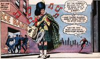 too busy dancing the Scottish fling to help out Spidey