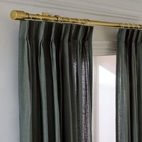 Pleated European Flax Linen Curtain | West Elm