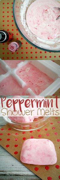 DIY Peppermint Shower Melts - how to make your own DIY shower melts with recipe