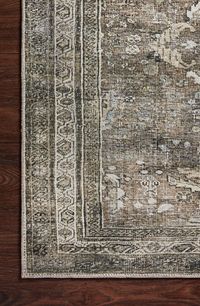 The Layla Collection is traditional and timeless, with a beautiful lived-in design that captures the spirit of an old-world rug. This traditional power-loomed rug is crafted in China of 100% polyester with a classic and sophisticated color palette and subtle patina.