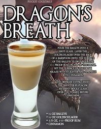 Dragons Breath | Alcohol drink recipes, Drinks alcohol recipes, Alcohol recipes