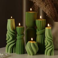 PRICES MAY VARY. Size and Design Varieties: our size is not large, please check the size carefully before buying, the package includes 6 differently styled decorative pillar candles, measuring between 1.97-6.89 inches/ 5-17.5 cm; This variety of sizes and designs serves beautiful visual effects and meets a wide range of your needs Aesthetic and Quality Material: our ribbed pillar aesthetic candles are made from quality soy wax with cotton wicks, ensuring a steady, safe, and delicate burn; Enjoy