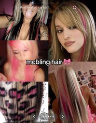 #y2k #mcbling #trashy2k #inspo #hairstyles #aesthetic