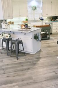 Updating a Kitchen with Vinyl Engineered Plank Flooring - CuterTudor