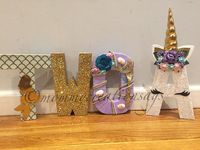 UNICORN LETTERS/ unicorn party/ unicorn decorations/ unicorn