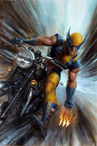 X-Men Logan is a fictional character designed by Marvel comics. A well-known hero sometimes anti-hero played by Hugh Jackman in the most successful series X-Men. The most notable characteristics are the pair of three claws.