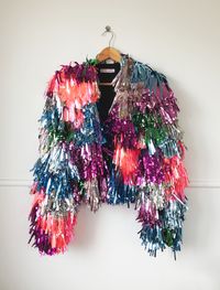 Neon Jacket Special #fashion #design #glitter