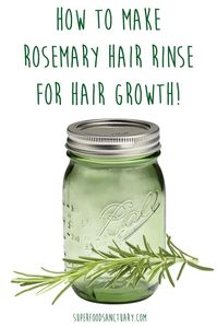 Rosemary is a well-known culinary herb but it’s also been used as a hair rinse by women in the Mediterranean region! I will show you how to make rosemary hair rinse for hair growth below.