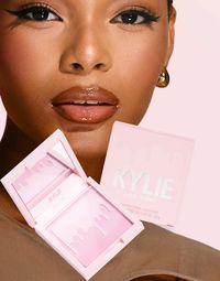 Face + Body by Kylie Cosmetics by Kylie Jenner Cheek check Powder blusher Designed to provide a naturally flushed glow Matte finish Buildable formula Winter Kissed is a cool-pink shade Comes with a compact mirror Product is non-returnable for hygiene reasons