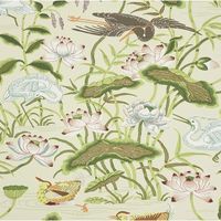 Schumacher Lotus Garden Wallpaper | Perigold