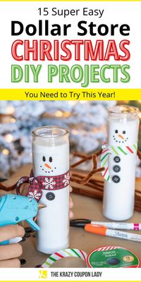 15 DIY Dollar Store Christmas Decorations & Crafts Anyone Can Do - The Krazy Coupon Lady