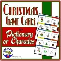 Christmas Charades or Pictionary Game