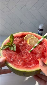 🍉 This summer watermelon slushy recipe is the sweetest 🍉 A delicious way to get in extra minerals!