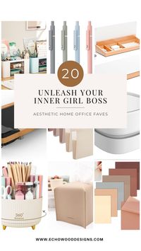 20 Aesthetic Finds For A Gorgeous Home Office — Echowood Designs